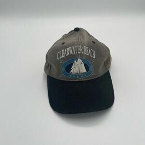 Clearwater Beach Cap in Black and Gray